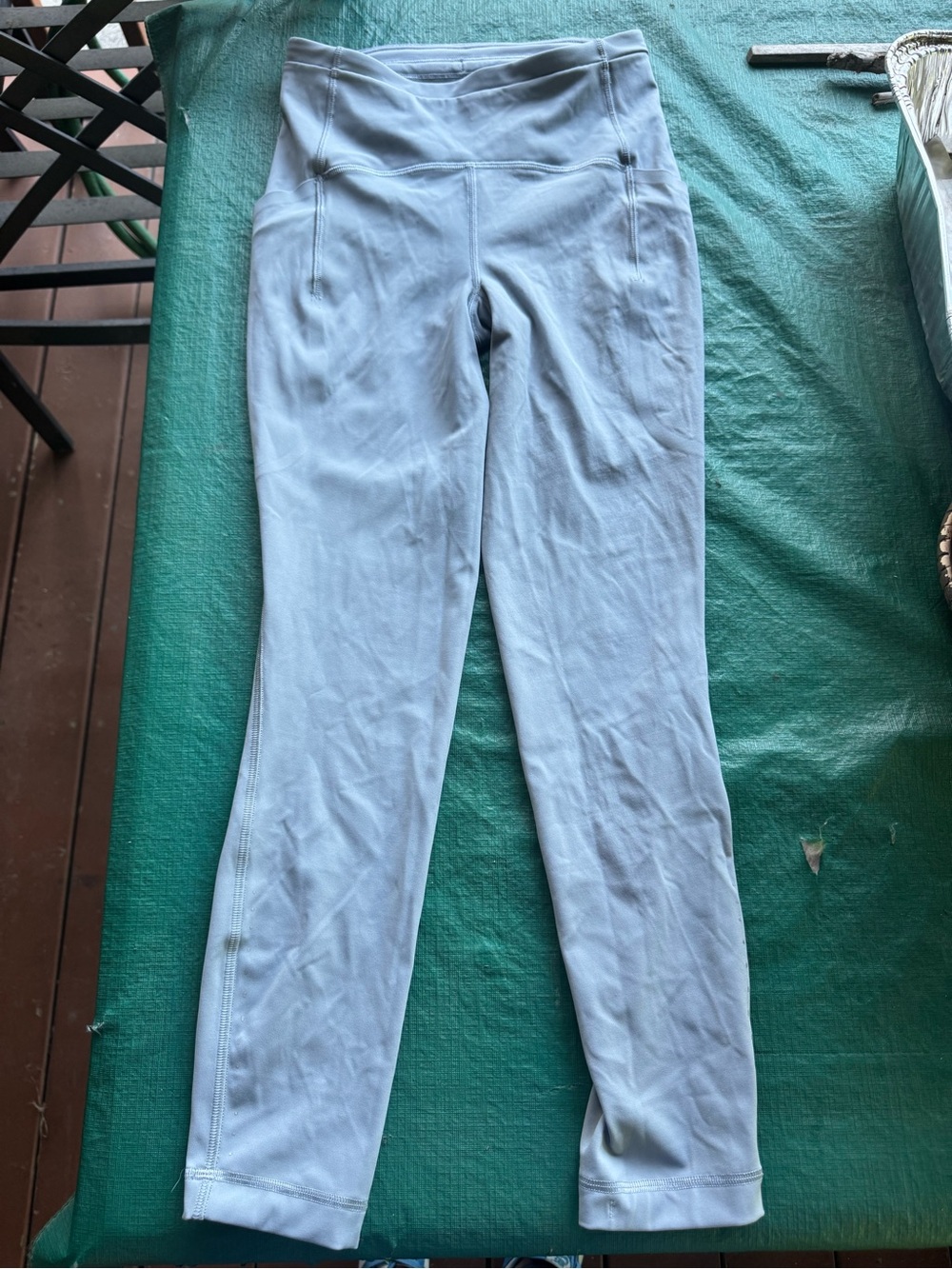 lululemon Light Blue High-Waist Active Leggings